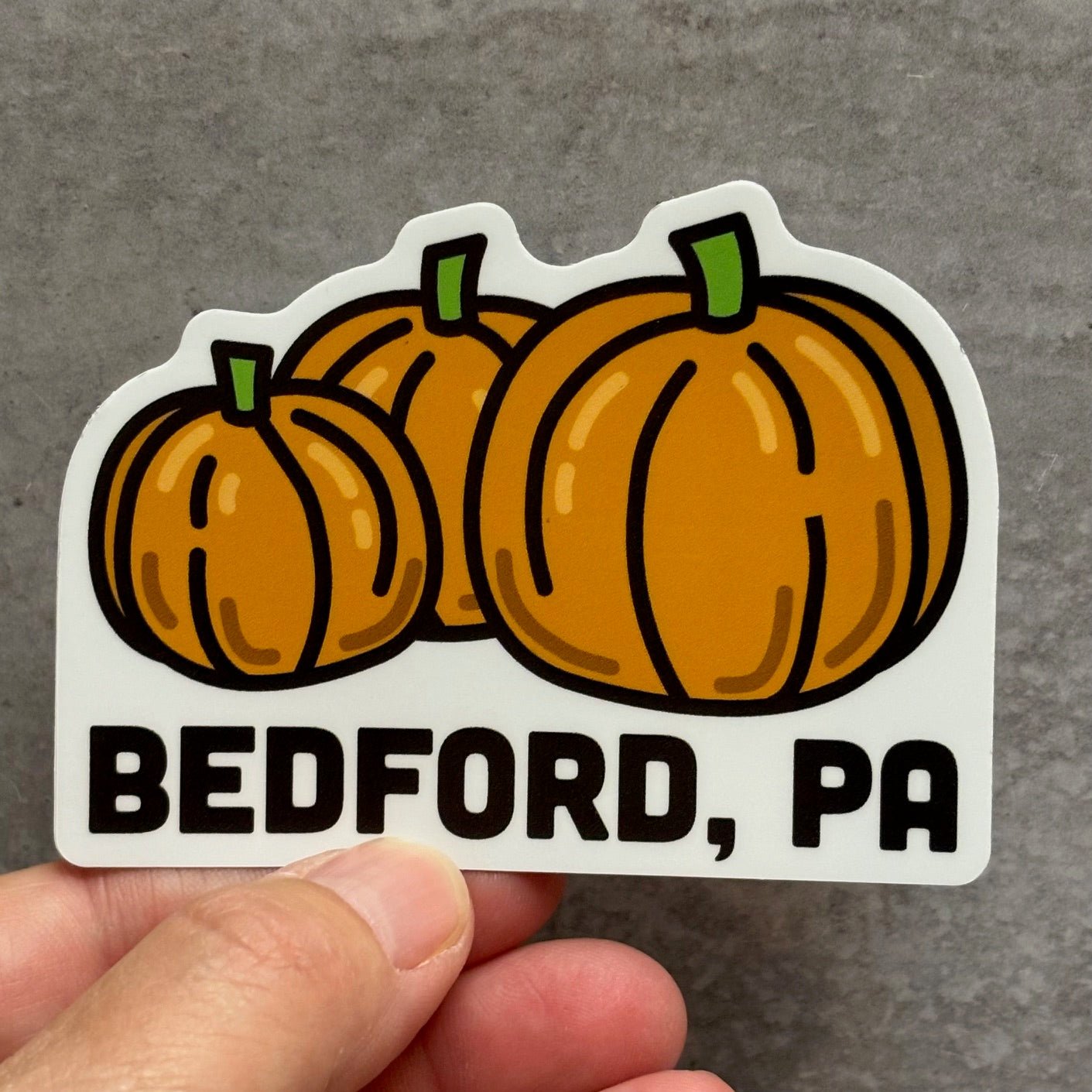 Bedford PA Bunch of Pumpkins Sticker - Juli's Wearable Art