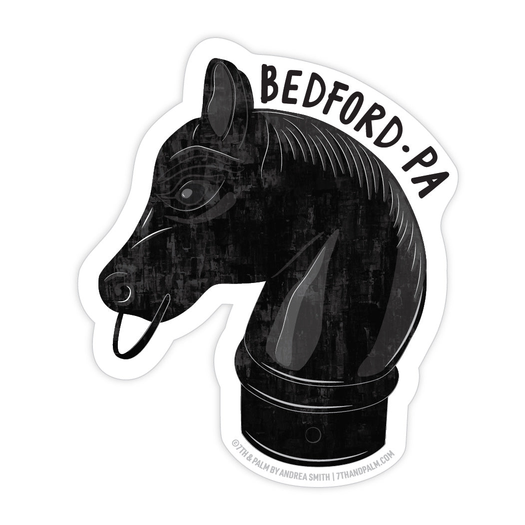 Bedford PA Horse Head Sticker - Juli's Wearable Art