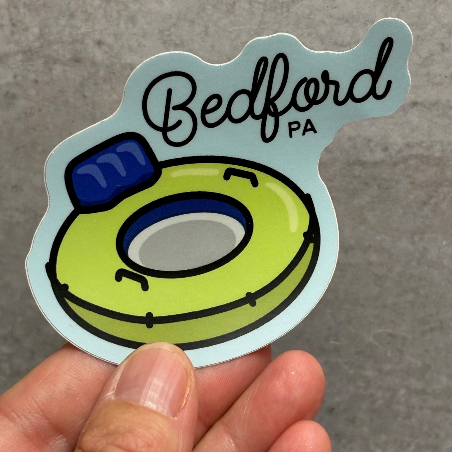 Bedford PA River Tubing Sticker - Juli's Wearable Art