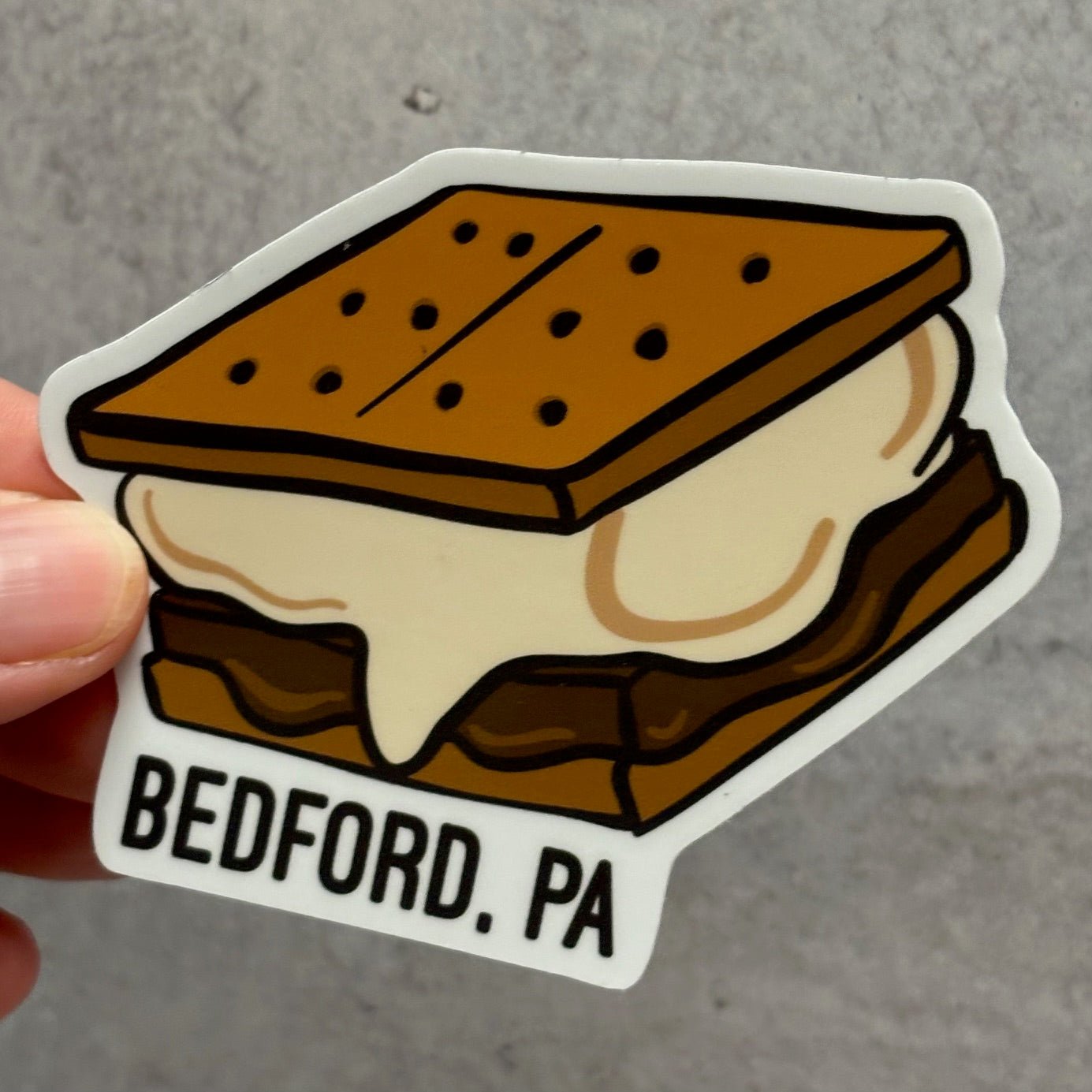 Bedford PA S'more Sticker - Juli's Wearable Art