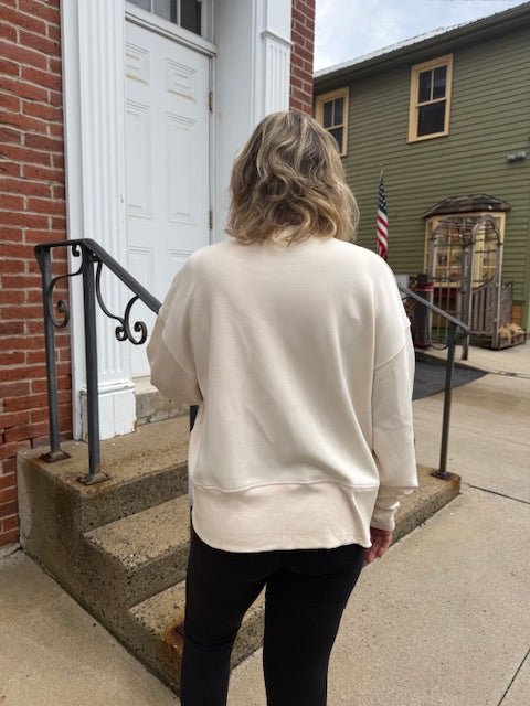 Bedford Pennsylvania Sand Wash Crew Neck | Oat Milk - Juli's Wearable Art