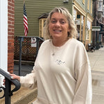 Bedford Pennsylvania Sand Wash Crew Neck | Oat Milk - Juli's Wearable Art