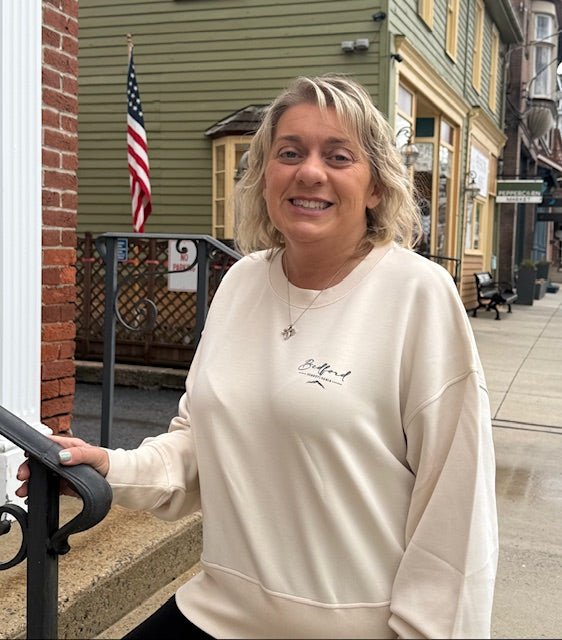 Bedford Pennsylvania Sand Wash Crew Neck | Oat Milk
