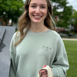 Bedford Pennsylvania Sand Wash Crew Neck | Sage - Juli's Wearable Art