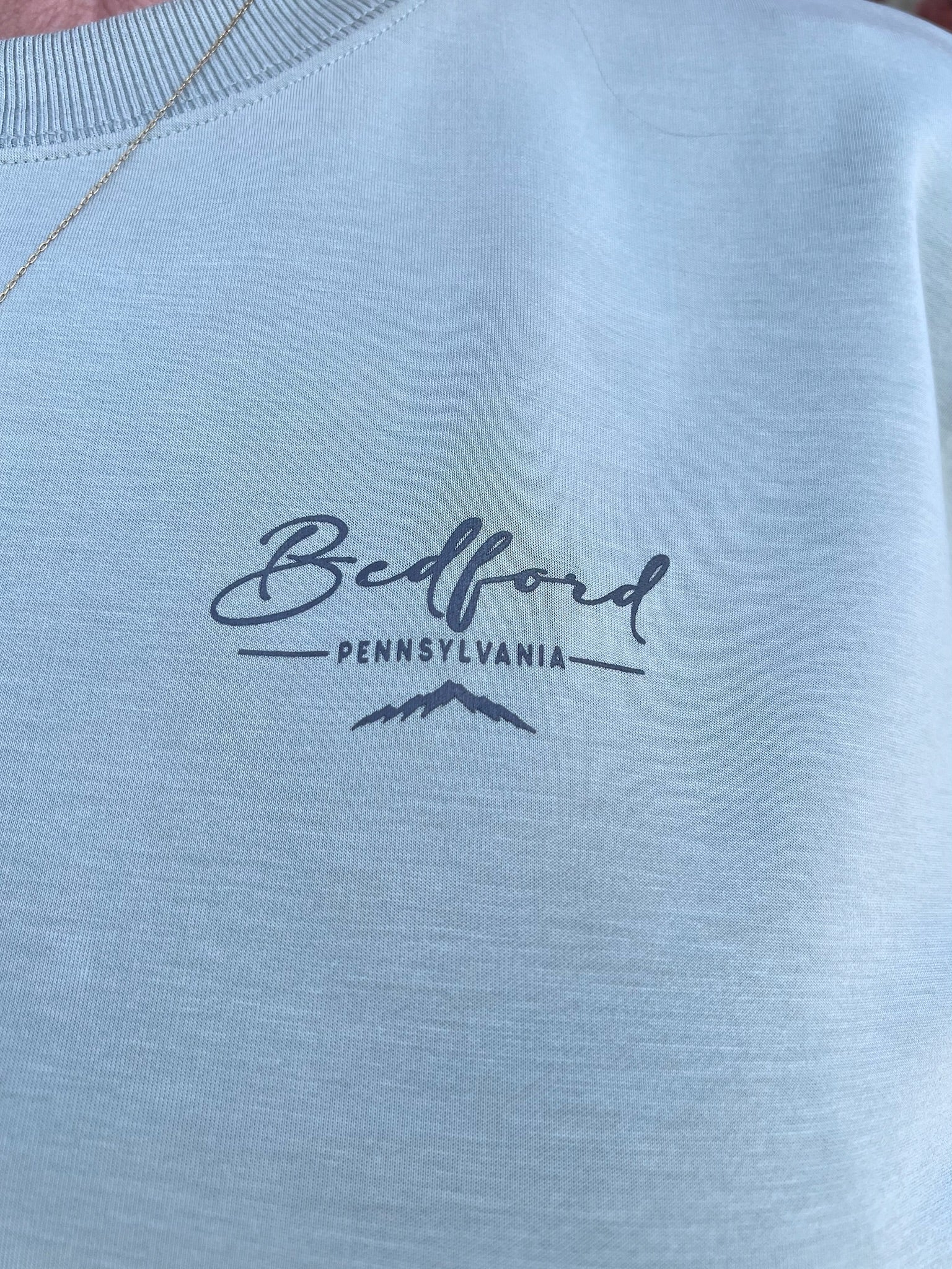 Bedford Pennsylvania Sand Wash Crew Neck | Sage - Juli's Wearable Art
