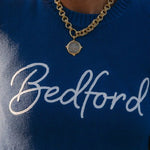 Bedford Script Crew Neck Sweater - Juli's Wearable Art