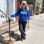 Bedford Script Crew Neck Sweater - Juli's Wearable Art