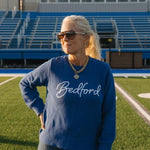 Bedford Script Crew Neck Sweater - Juli's Wearable Art