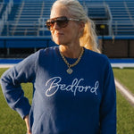 Bedford Script Crew Neck Sweater - Juli's Wearable Art