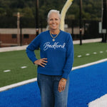 Bedford Script Crew Neck Sweater - Juli's Wearable Art