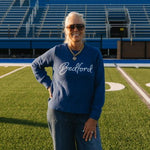 Bedford Script Crew Neck Sweater - Juli's Wearable Art