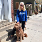 Bedford Script Crew Neck Sweater - Juli's Wearable Art