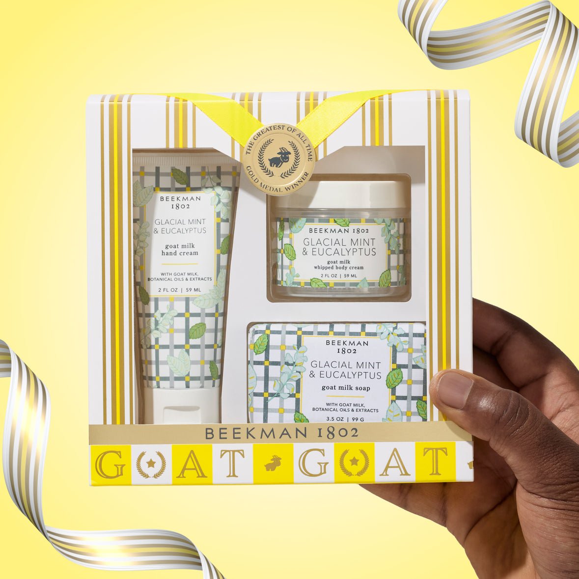 Beekman 1802 Glacial Mint & Eucalyptus Goat Milk Holiday Spa Set - Juli's Wearable Art