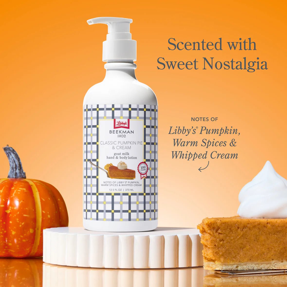 Beekman 1802 x Libby’s® Pumpkin Classic Pumpkin Pie & Cream Goat Milk Lotion - Juli's Wearable Art