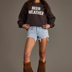 Beer Weather Sweatshirt | Charcoal - Juli's Wearable Art