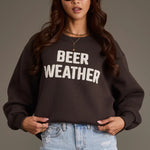 Beer Weather Sweatshirt | Charcoal - Juli's Wearable Art