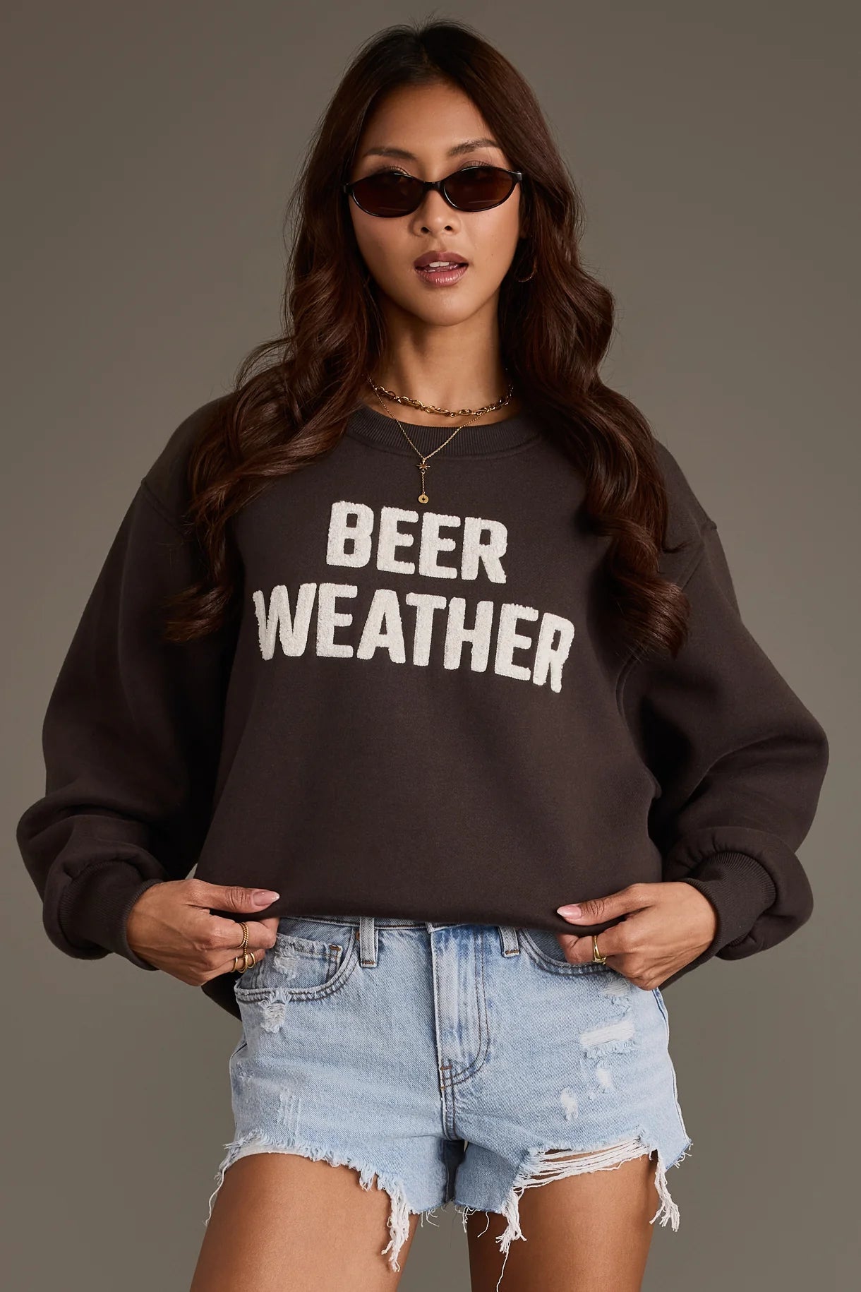 Beer Weather Sweatshirt | Charcoal - Juli's Wearable Art