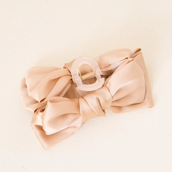 Satin Bow Claw Clips