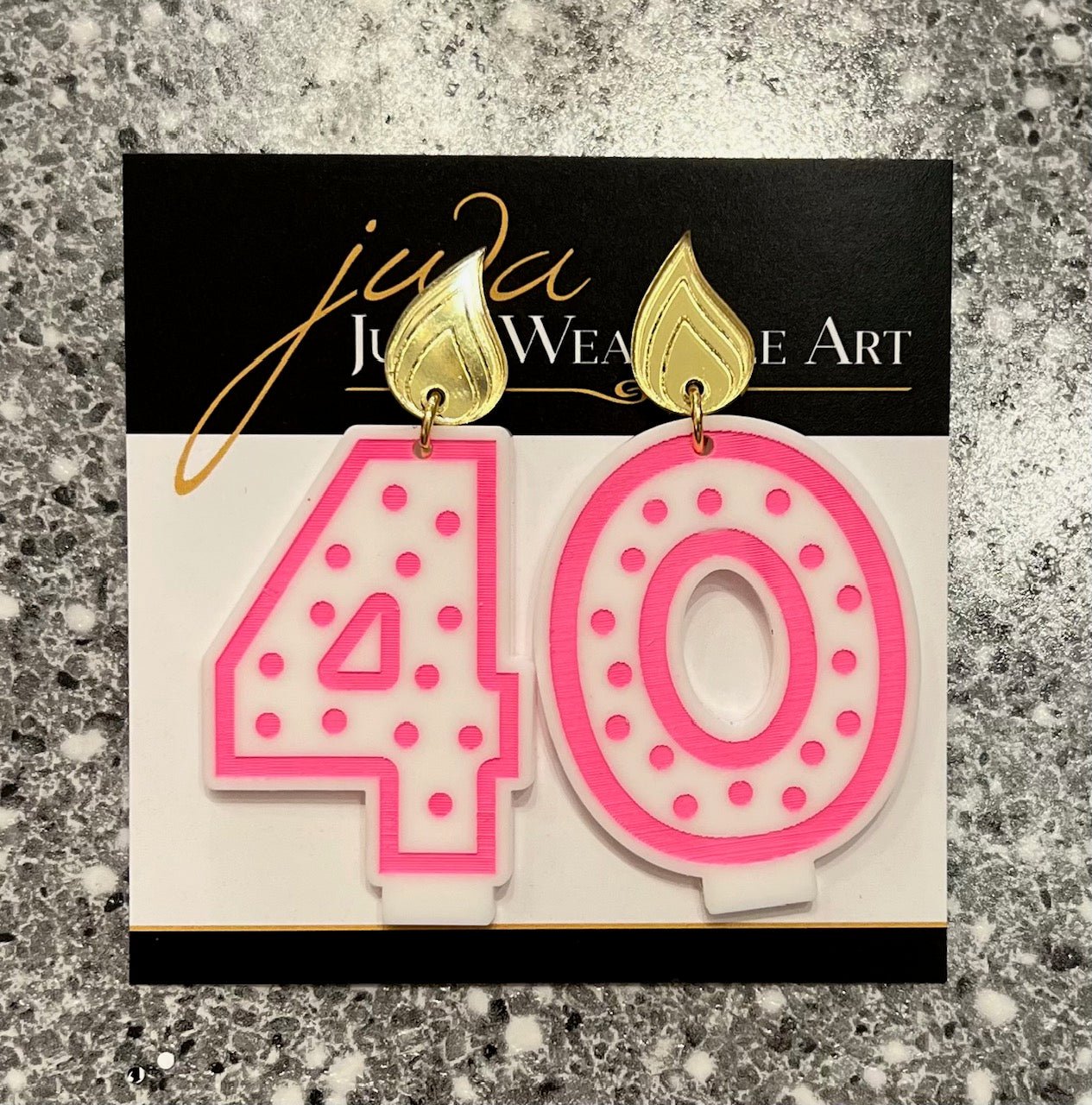 Birthday Candle Novelty Earrings - Juli's Wearable Art