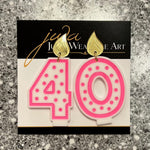Birthday Candle Novelty Earrings - Juli's Wearable Art
