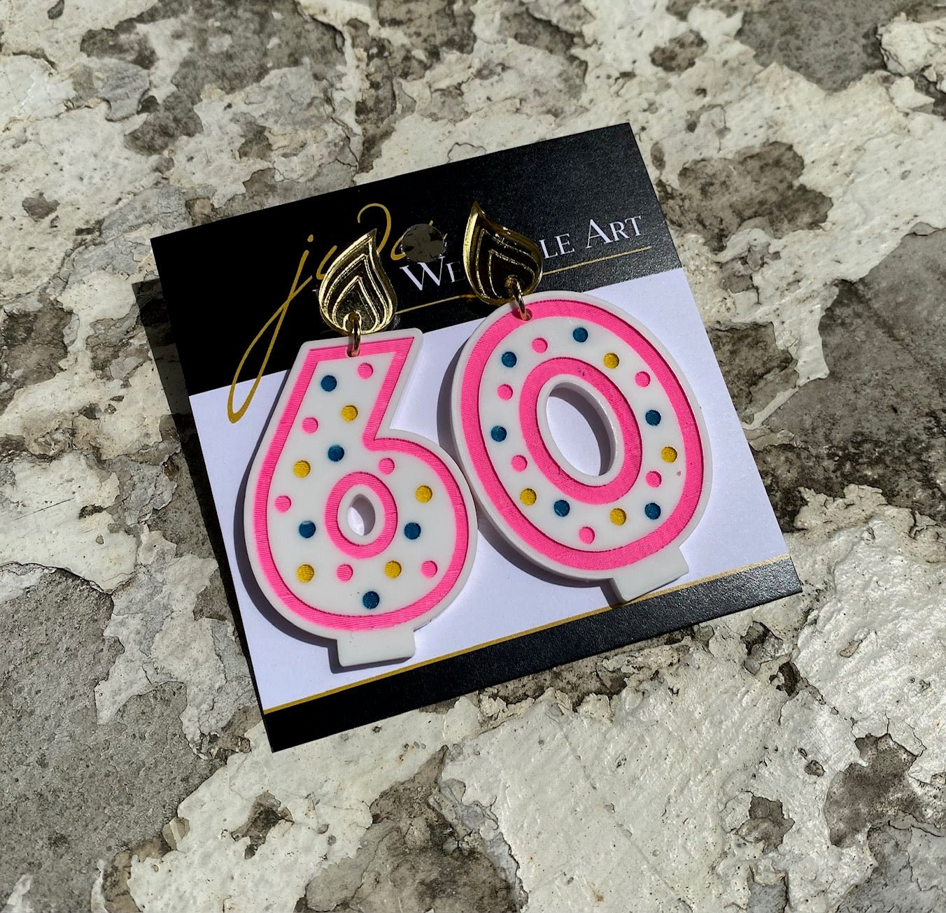 Birthday Candle Novelty Earrings - Juli's Wearable Art