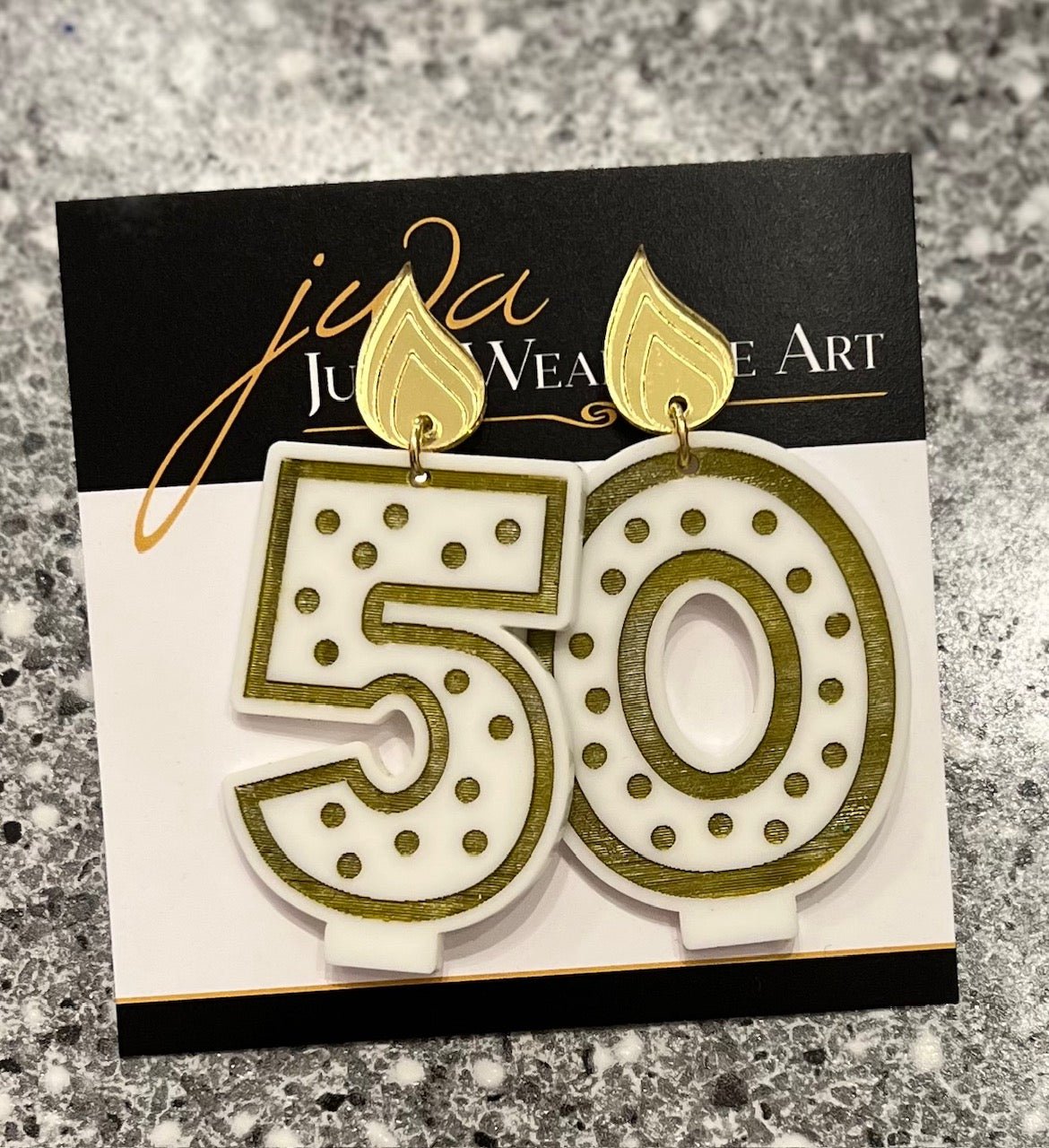 Birthday Candle Novelty Earrings - Juli's Wearable Art