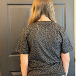 Bisons Leopard Print "Social Club" Tee - Juli's Wearable Art