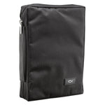 Black Bible Cover in Polyester with Fish Badge - Juli's Wearable Art