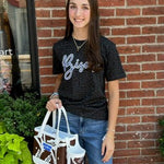 Black Leopard Print Bisons Tee – Unisex Fit - Juli's Wearable Art
