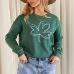 Blessed Clover Mineral Graphic Sweatshirt - Juli's Wearable Art
