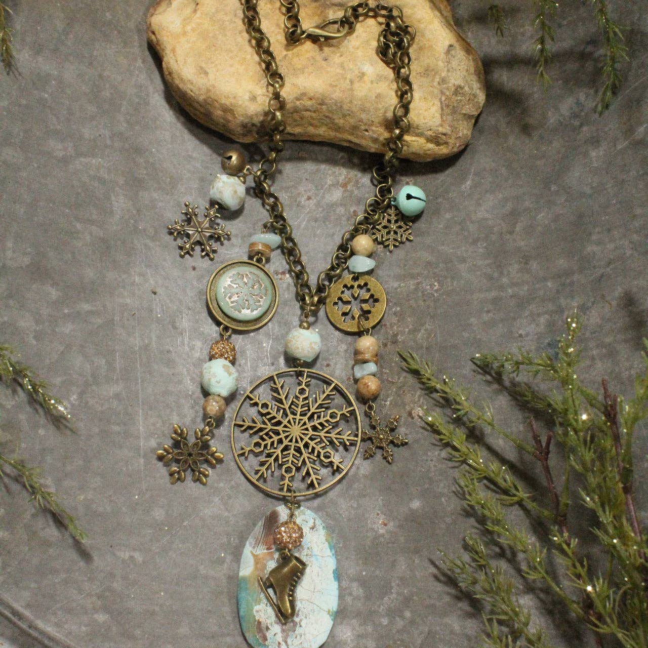 Blizzard Season Charm'd Necklace - Juli's Wearable Art