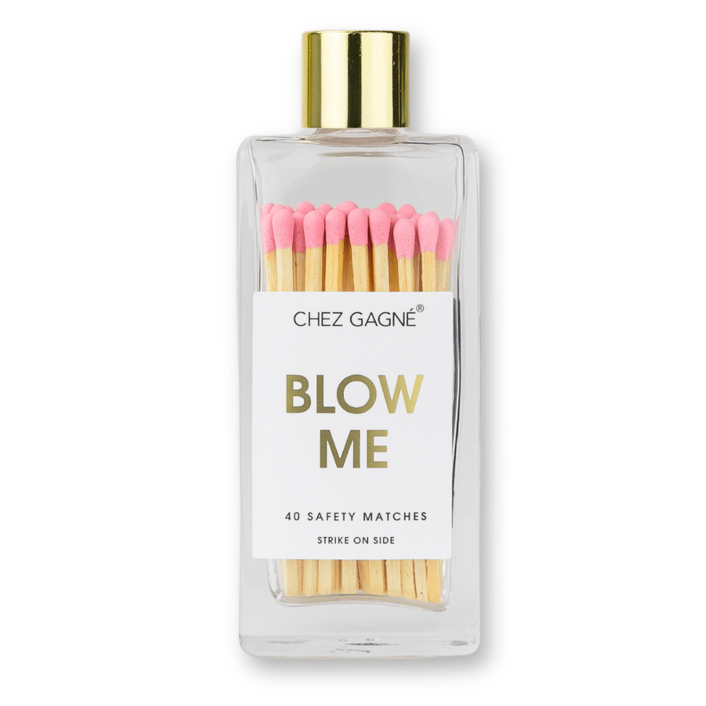 Blow Me | Light Pink Matches in Glass Bottle