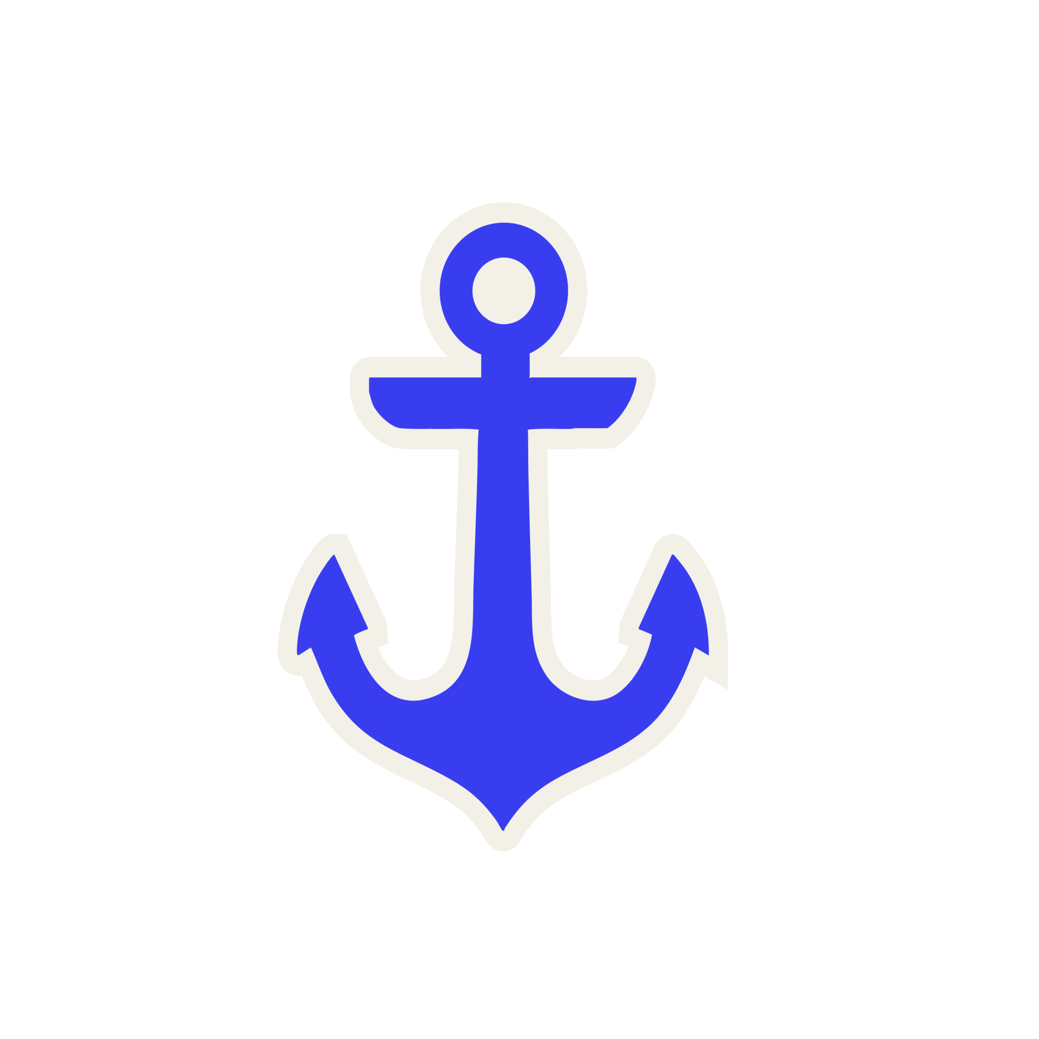 Bogg® Bag Bit | Anchor | Mykonos Blue - Juli's Wearable Art
