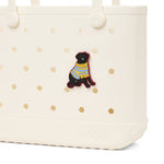 Bogg® Bag Bit | Black Lab with Sweater - Juli's Wearable Art