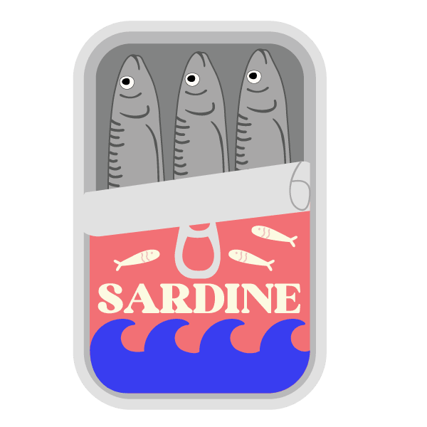 Bogg® Bag Bit | Sardine Tin - Juli's Wearable Art