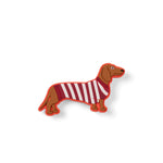 Bogg® Bag Bit | Striped Dachsund - Juli's Wearable Art