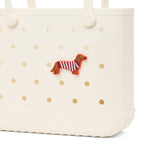 Bogg® Bag Bit | Striped Dachsund - Juli's Wearable Art