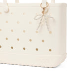 Bogg® Bogg'd & Charmed | White Pearl Bow - Juli's Wearable Art