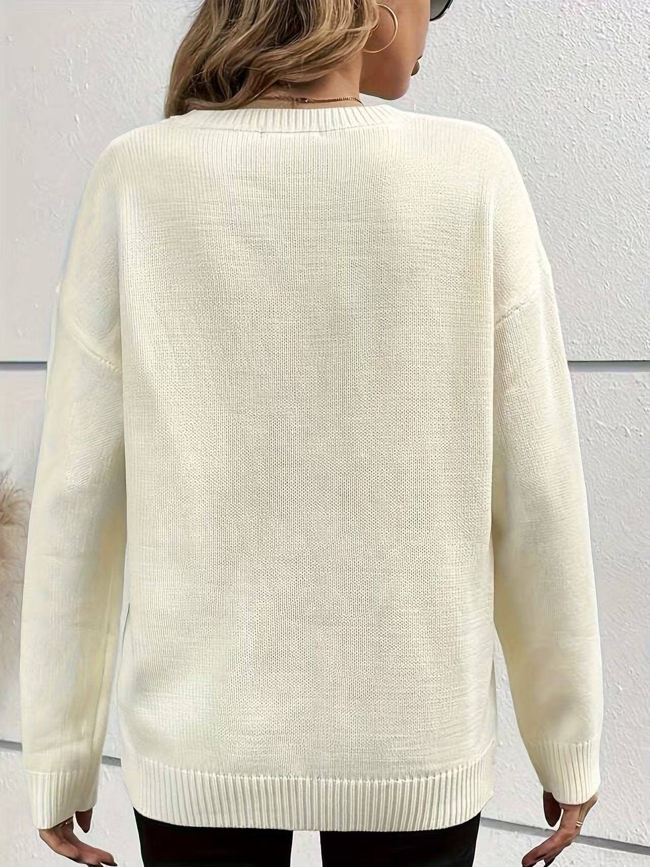 Boo Halloween Knit Sweater – Cozy Fall Pullover