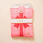 Book Cover - Holiday Gift Bow Red - Juli's Wearable Art
