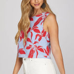 Botanical Bliss Sleeveless Top - Juli's Wearable Art