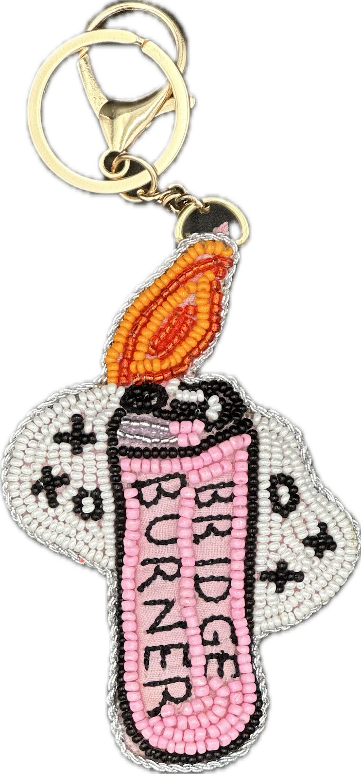 Bridge Burner Beaded Bag Charm