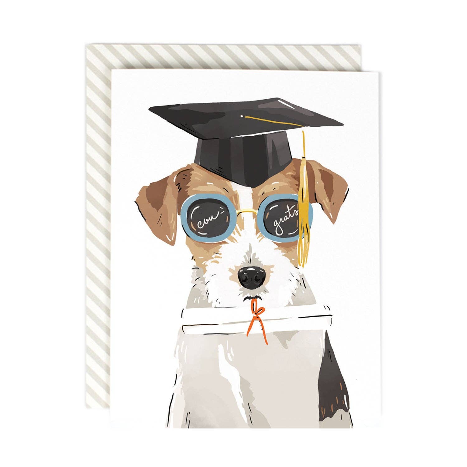 Bright Future Grad Dog Greeting Card