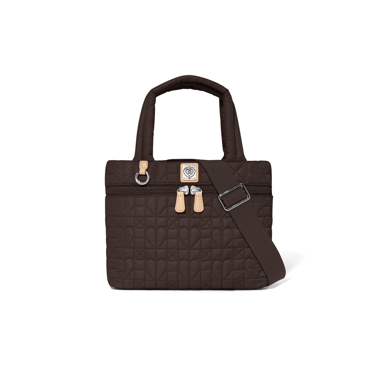 Brighton Adrienne Small Tote | Heart Beat Collection | Cocoa