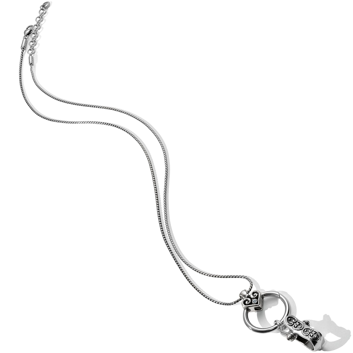 Brighton Alcazar Charm Badge Clip Necklace - Juli's Wearable Art