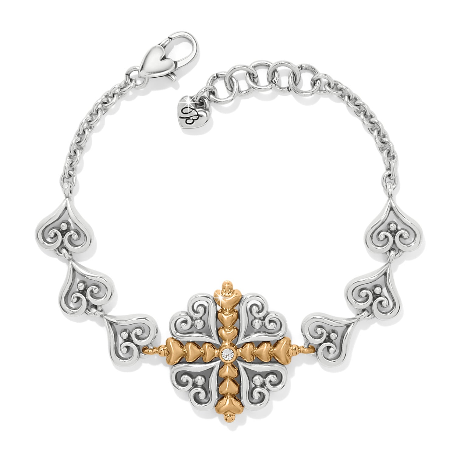 Brighton Alcazar Heart Two Tone Bracelet