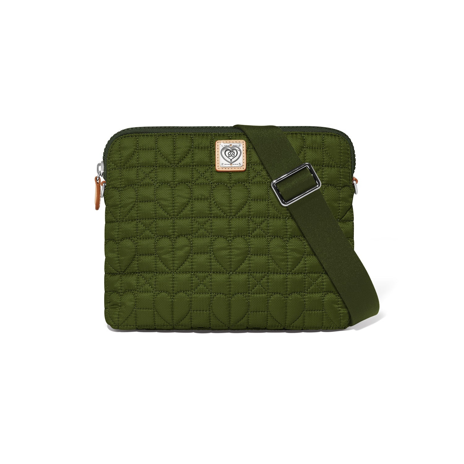 Brighton Alina Medium Crossbody Bag | Heart Beat Collection | Army Green - Juli's Wearable Art