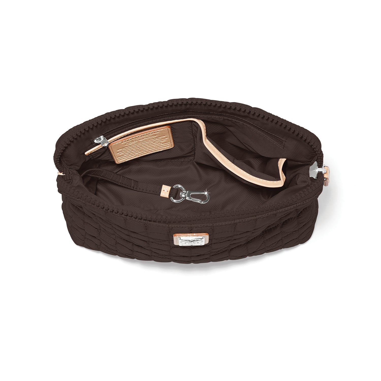 Brighton Alina Medium Crossbody Bag | Heart Beat Collection |Cocoa - Juli's Wearable Art