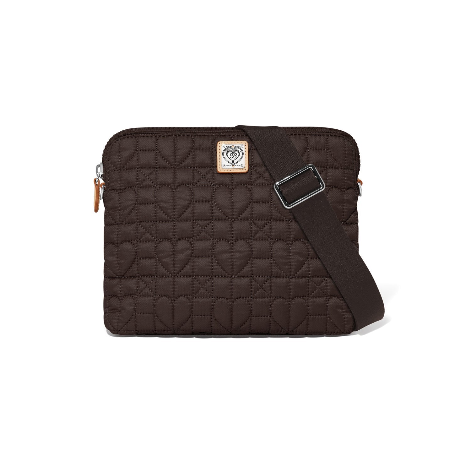 Brighton Alina Medium Crossbody Bag | Heart Beat Collection |Cocoa - Juli's Wearable Art