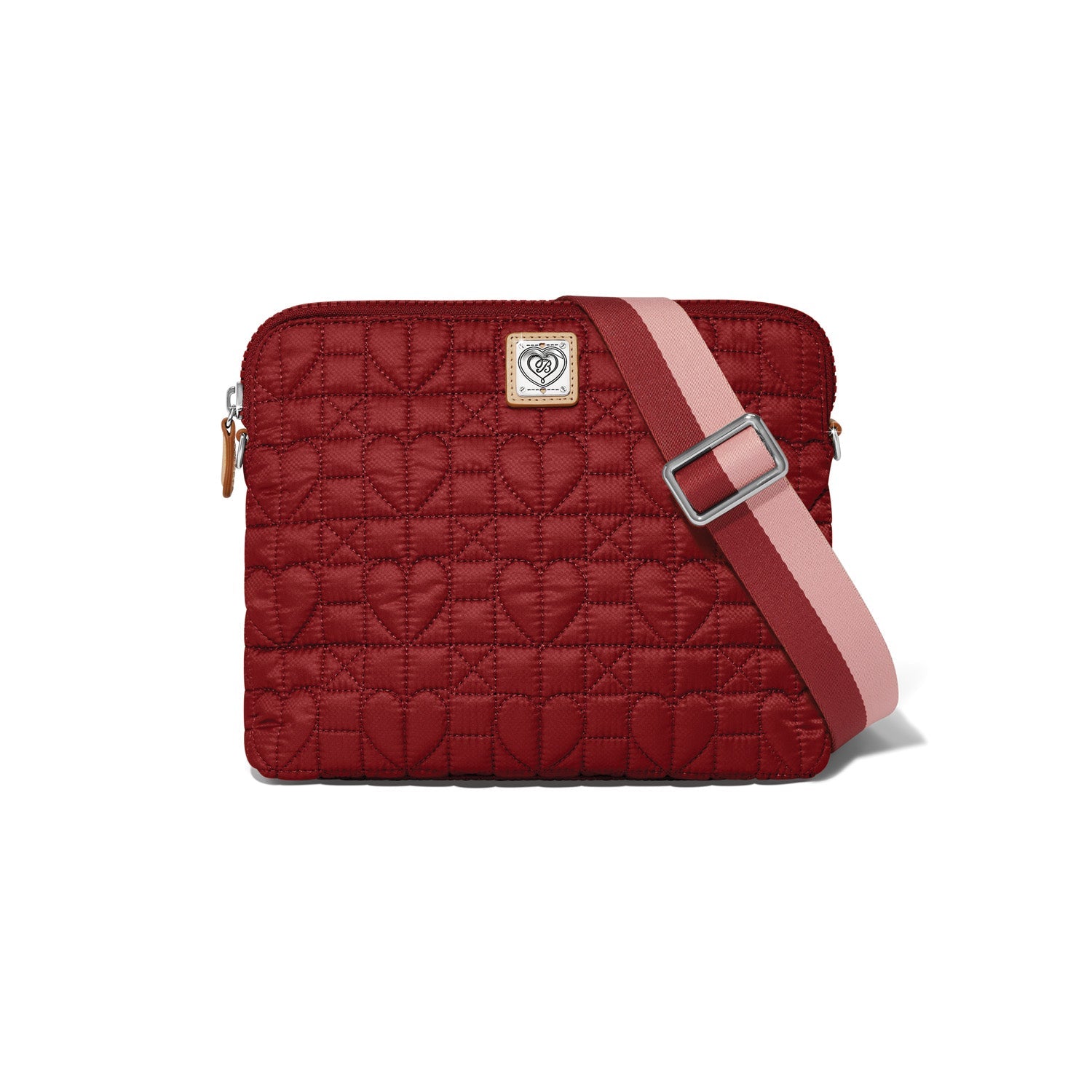 Brighton Alina Medium Crossbody Bag| Heart Beat Collection | Garnet - Juli's Wearable Art